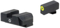 AmeriGlo GL5301 i-Dot Sight  Set for Glock  Green Tritium LumiGreen Outline Front Sight-Green Tritium Rear Sight