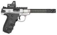 Smith & Wesson 12081 Performance Center Victory Target 22 LR 6" CF MB 10+1 Stainless Steel Tandemkross Black HiveGrip with Integrated Target Thumb Rest Grip Red Dot