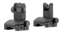 TacFire IS002 Pop Up Iron Sights/Spring Loaded Black Anodized Flip Up for AR-Platform
