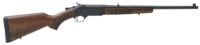 Henry H015357 Single Shot 38 Special or 357 Mag Caliber with 1rd Capacity, 22" Barrel, Overall Blued Finish & American Walnut Stock, Right Hand (Full Size)