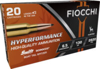 Fiocchi 65CMSCA Hyperformance  6.5Creedmoor 130gr Swift Scirocco II Boat Tail Spitzer 20 Per Box/10 Case