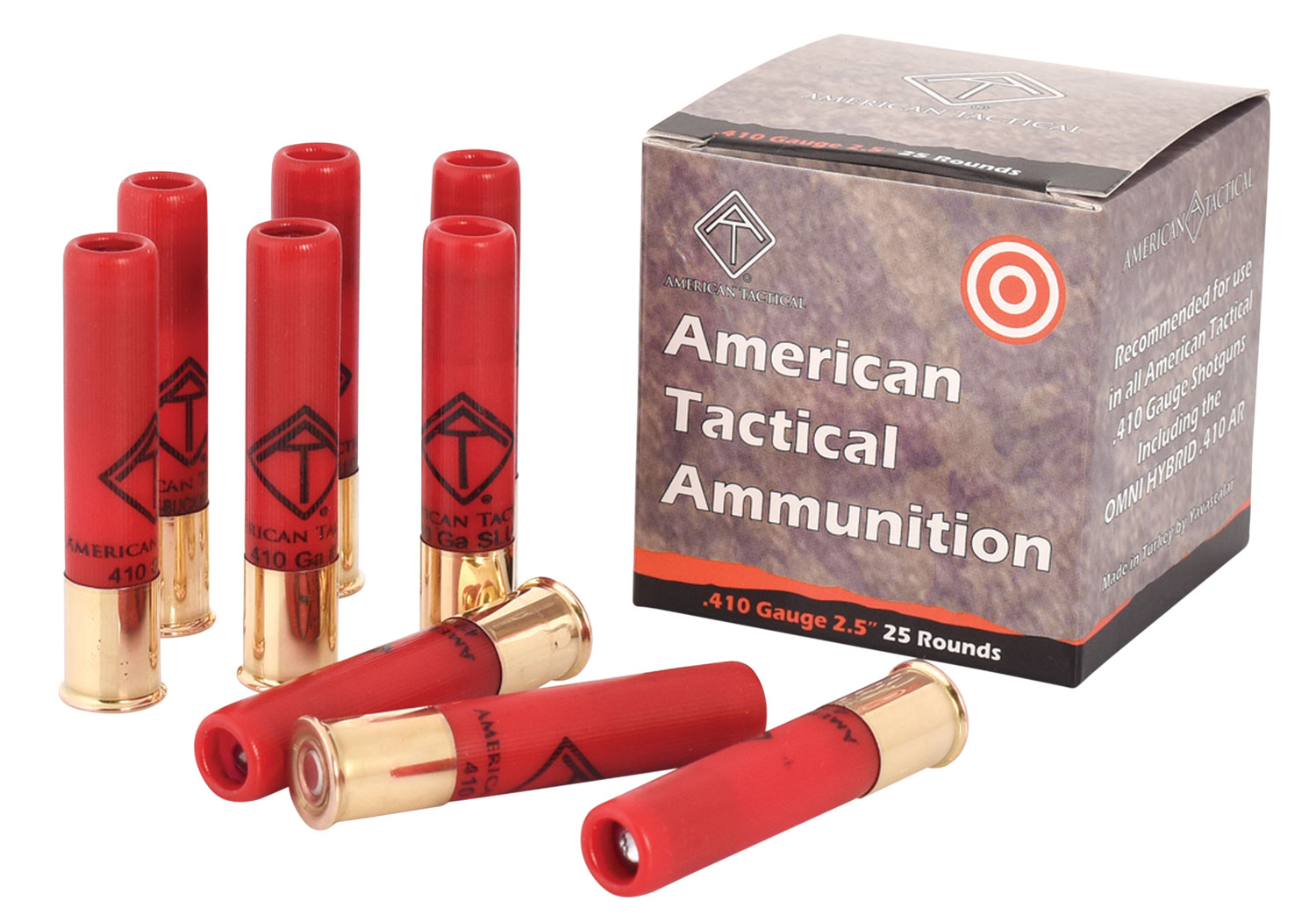 ATI ATIAC410R Shotshell 410Gauge 2.50" 1/2oz Slug Shot 25 Per Box/10 Case
