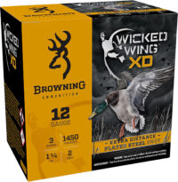 Browning Ammo B193411232 Wicked Wing XD 12Gauge 3" 1 1/4oz 2Shot 25 Per Box/10 Case