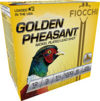 Fiocchi 123GP6 Golden Pheasant 12Gauge 3" 1 3/4oz 6Shot 25 Per Box/10 Case