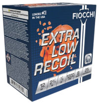 Fiocchi 1278OZ8 Exacta Target Low Recoil Trainer 12Gauge 2.75" 7/8oz 8Shot 25 Per Box/10 Case