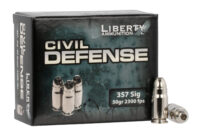 Liberty Ammunition LACD357SIG053 Civil Defense  357Sig 50gr Lead Free Fragmenting Hollow Point 20 Per Box/50 Case