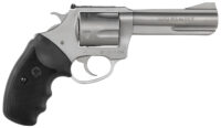 Charter Arms 79942 Pitbull Large 9mm Luger 5 Shot 4.20" Matte Stainless Steel Barrel, Cylinder & Frame w/Black Finger Grooved Rubber Grip