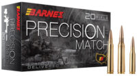 Barnes Bullets 30831 Precision Match 6.5Grendel 120gr Open Tip Match Boat Tail 20 Per Box/10 Case