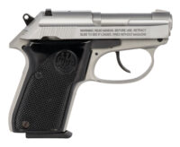 Beretta USA J320500CA Tomcat Micro-Compact Frame 32 ACP 7+1, 2.40" Blued Steel Tip-Up Barrel, Satin Stainless Steel Slide, Satin Aluminum Frame