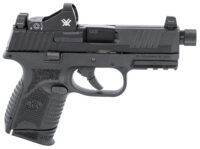 FN 66100802 509CT w/Optic 9mm Luger 12+1/24+1 4.32" Black Steel Threaded Barrel, Black PVD Optic Cut/Serrated Steel Slide & Polymer Frame w/Picatinny Rail, Vortex Viper Red Dot, Ambidextrous