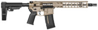 Radian Weapons R0514 Model 1 Pistol 223 Wylde 30+1 10.50", FDE Billet Rec/M-Lok Handguard, Smooth Buffer Tube (No Brace), Magpul Grip, Ambi Controls, Dead Air QD Flash Hider, Adj. Trigger