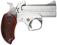 Bond Arms BASS Snakeslayer Original Derringer Single 357 Magnum 2rd 3.50" Barrel, Stainless Metal Finish, Blade Front/Fixed Rear Sights, Extended Rosewood Grip, Removeable Trigger Guard, Manual Safety