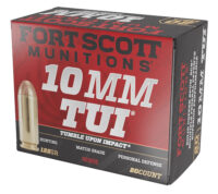 Fort Scott Munitions 10MM124SCV Tumble Upon Impact (TUI) 10mmAuto 125gr Solid Copper Spun 20 Per Box/25 Case