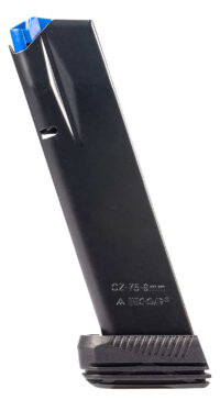 Mec-Gar MGCZ7519M Standard 19rd Extended 9mm Luger Fits CZ75B/CZ Shadow 2/CZ 75 SP-01/CZ Shadow/CZ 85B Blued w/Anti-Friction Coating Carbon Steel