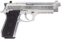 Taurus 1-920159-17 92 Serrated Frame 9mm Luger 17+1 5" Matte Stainless Steel Barrel, Matte Stainless Steel Serrated Slide, Stainless Aluminum Frame w/Picatinny Rail, Black Polymer Grip, Right Hand