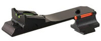 TruGlo TGTG112 Lever Action Rifle Sights Black 0.450" 3-Dot Red Front, Green Rear Adjustable Winchester/Henry/Marlin Rifles