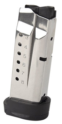 Ed Brown RMPMAG8SHIELD M&P 8rd Extended 9mm Luger Fit S&W M&P Shield Stainless Steel