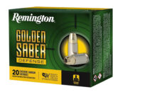 Remington Ammunition R21369 Golden Saber Defense 10mmAuto 180gr Brass Jacketed Hollow Point 20 Per Box/25 Case