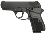 Rock Island 56798 LI380  Compact 380 ACP 8+1, 3.55" Black Steel Barrel, Black Parkerized Serrated Slide, Black Parkerized Steel Frame w/Beavertail, Black Polymer Grip