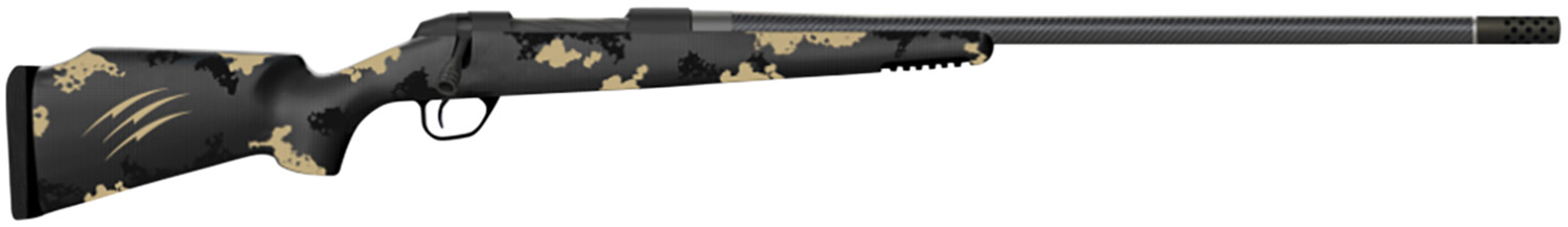 Fierce Firearms FCRG7PRC24BU Carbon Rage Full Size 7mm PRC 3+1 24" Black C3 Carbon Fiber Barrel, Black Cerakote Steel Receiver, Urban Camo Stock, Right Hand