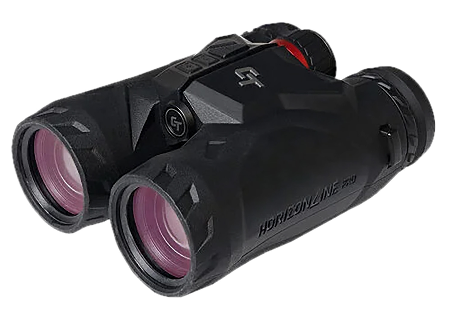 Crimson Trace 013002001 Horizonline 2K Pro Laser Rangefinding 10x42mm Red Illuminated Reticle Black Polymer