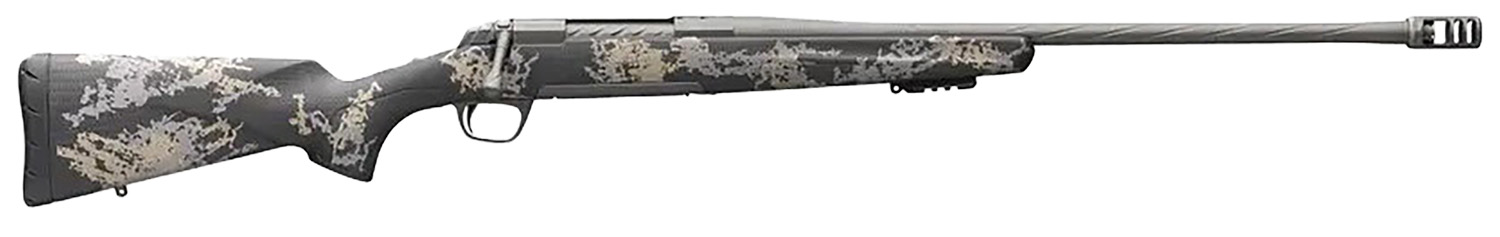 Browning 035583298 X-Bolt Mountain Pro SPR 7mm PRC 3+1 20" Steel Fluted Sporter Barrel, Tungsten Gray Cerakote Steel Receiver, Accent Graphic Black/ Carbon Fiber Stock, Right Hand