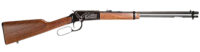Rossi RL22W201WDEN19 Rio Bravo Full Size, Lever Action 22 WMR 12+1, 20" Polished Black Steel Barrel, Polished Black w/July 4 Eagle Engraving Steel Receiver, German Fixed Beechwood Stock, Right Hand