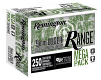 Remington Ammunition R23965 Range Mega Pack 9mmLuger 115gr Full Metal Jacket 250 Per Box/4 Case