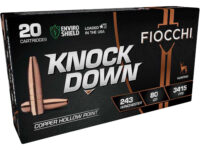 Fiocchi 243CHA Knock Down Enviro Shield 243Win 80gr Hollow Point 20 Per Box/10 Case