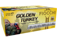 Fiocchi 123TRKC5 Golden Turkey 12Gauge 3" 1 3/4oz 5Shot 10 Per Box/10 Case