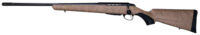 Tikka JRTXRT418 T3x Lite 270 Win 3+1 22.40" Fluted/Threaded, Black Barrel/Rec, Black Webbed Tan Roughtech Synthetic Stock, Interchangeable Grip, Muzzle Brake Left Hand
