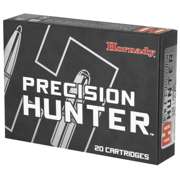 HORNADY PRECISION HUNTER AMO 338 LAPUA MAG 270GR ELD-X 20RD (6 BOX CASE) - Image 2