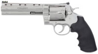 Colt Mfg ANACONDASP6RFT Anaconda Target 44 Mag 6rd 6" Stainless Vent Rib Barrel, Cylinder & Stainless Stainless Steel Frame, Black Rubber Grip