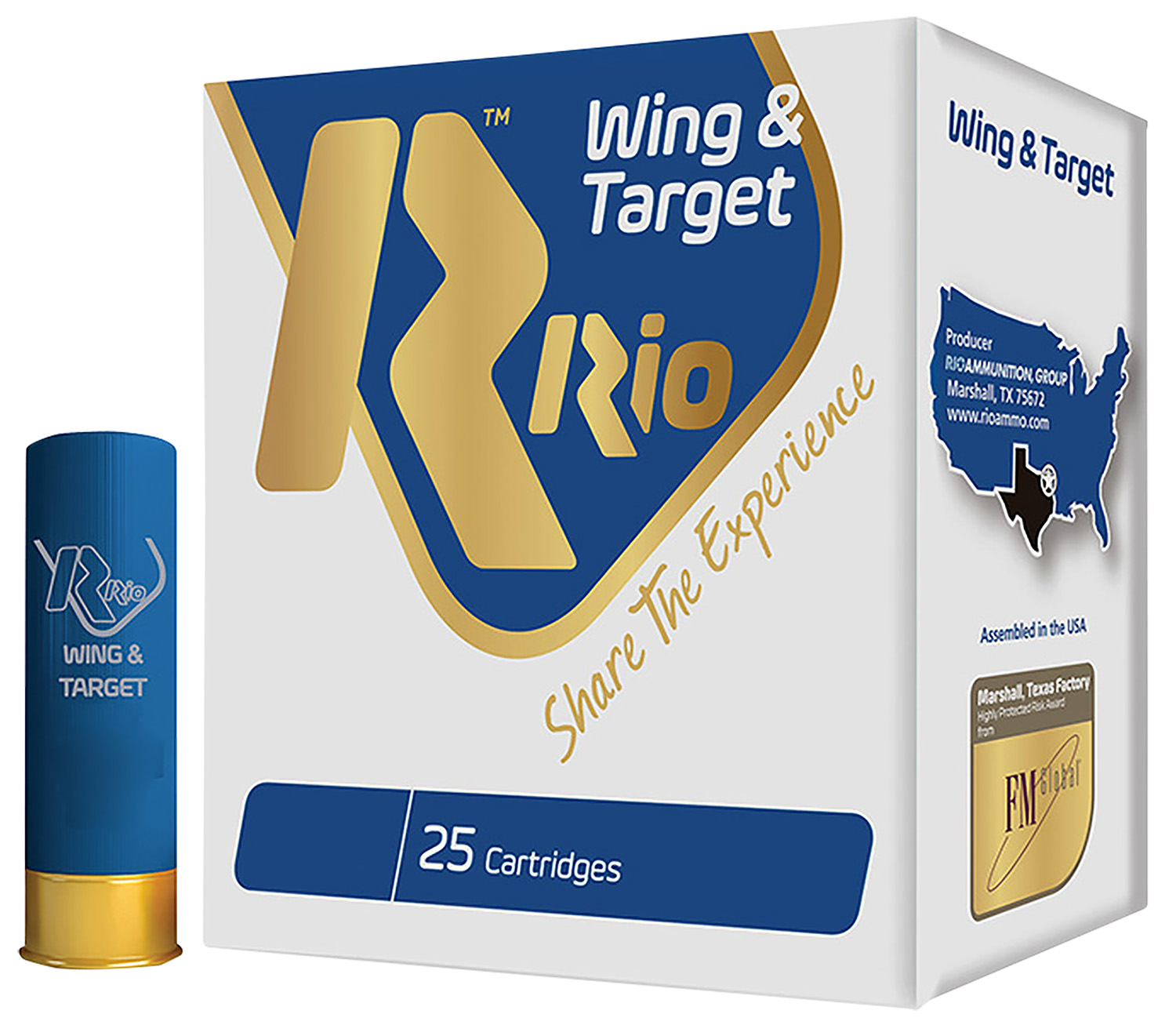 Rio Ammunition WT2875 Wing & Target 12Gauge 2.75" 1oz 7.5Shot 25 Per Box/10 Case