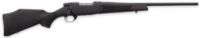 Weatherby VYT222RR0T Vanguard Synthetic Compact 22-250 Rem 5+1 20" Matte Blued #1 Threaded Barrel, Matte Blued Drilled & Tapped Steel Receiver, Black Adjustable Synthetic Stock
