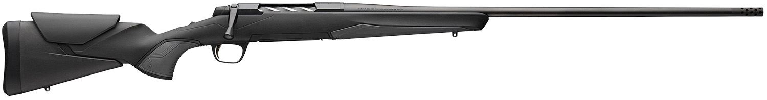 Browning 036003294 X-Bolt 2 Hunter Full Size 6.5 PRC 3+1 24" Matte Black Threaded Sporter Barrel, Matte Black Drilled & Tapped Steel Receiver, Black Adjustable Vari-Tech w/Grip Module Synthetic Stock