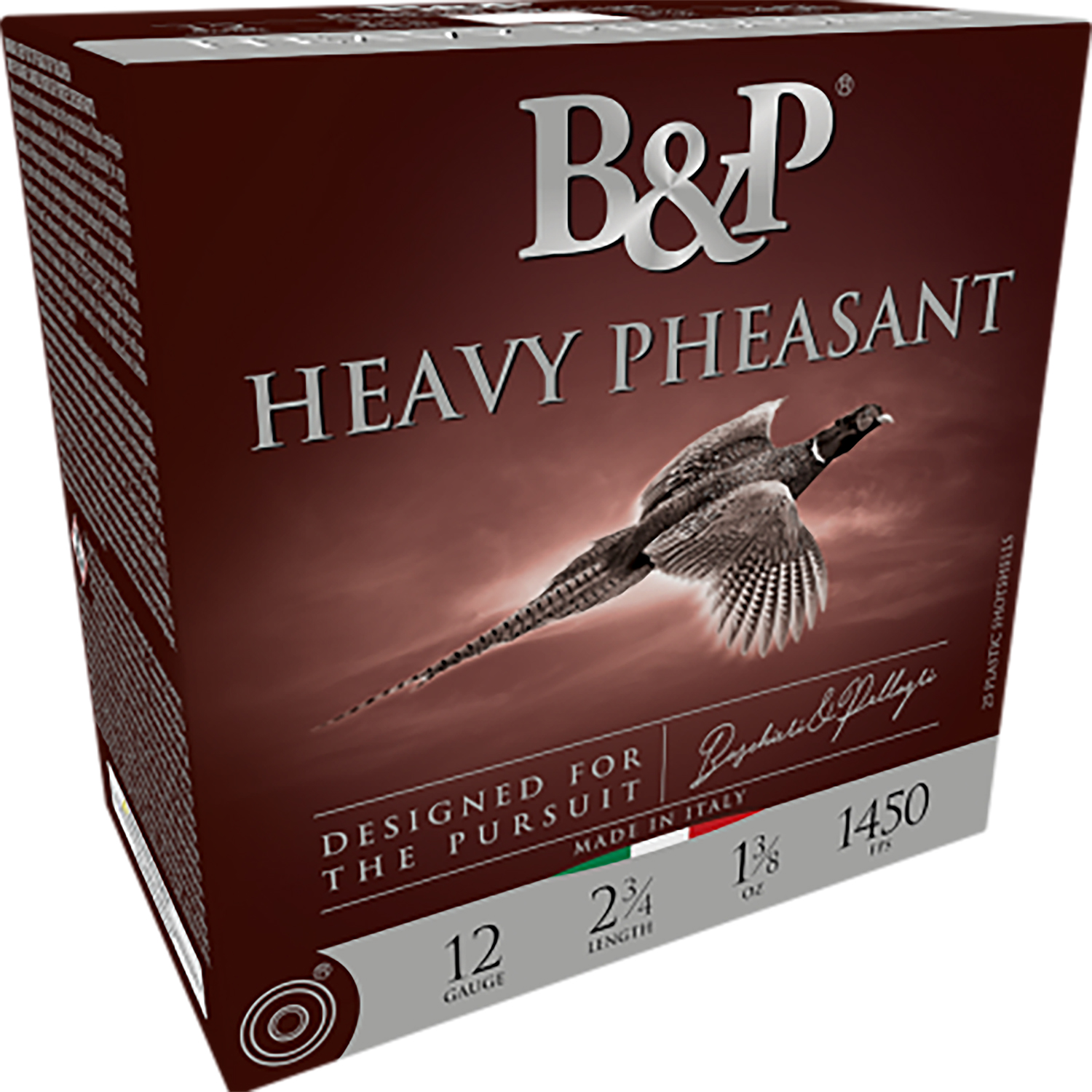 B&p Ammunition 12B38H4 Heavy Pheasant 12Gauge 2.75" 1 3/8oz 4Shot 25 Per Box/10 Case