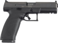 CZ-USA 91591 P-10 F Full Size Frame 45 ACP 13+1 4.50" Black Steel Barrel, Optic Ready/Serrated Black Polymer Frame w/Picatinny Rail, Textured Grip