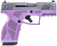 Taurus 1-GX2939LP GX2 9mm Luger 13+1 3.37" Matte Stainless Steel Barrel, Matte Serrated Stainless Steel Slide, Light Purple Polymer Frame w/Picatinny Rail, Polymer Grip