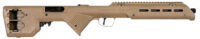 Desert Tech TRKRF2218FDE TREK-22  Flat Dark Earth Compact 22 LR 18" Free Floating Steel Barrel, Picatinny Rail Receiver, M-LOK Handguards, Fixed Polymer Stock, Suppressor Ready