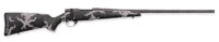 Weatherby VTE653WR8B Vanguard Talon 6.5-300 Wthby Mag 3+1 28" Tungsten Cerakote Peak 44 Blacktooth Carbon Fiber Stock w/ Green & White Sponge Pattern