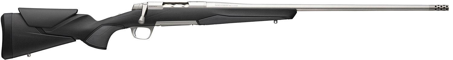 Browning 036008211 X-Bolt 2 Hunter Full Size 243 Win 4+1 22" Stainless Steel Threaded Barrel, Drilled & Tapped Stainless Steel Receiver, Adj Vari-Tech Black Composite Stock w/Adjustable Comb & LOP