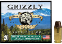 Grizzly Ammo GC45A+P8   45ACP+P 230gr Jacketed Hollow Point 20 Per Box/10 Case