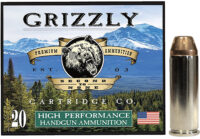 Grizzly Ammo GC45C+P3   45Colt+P 225gr Jacketed Hollow Point 20 Per Box/10 Case