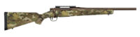 Mossberg 28278 Patriot  Compact 6.5 Creedmoor 4+1 18" Patriot Brown Cerakote Threaded Bull Barrel, Patriot Brown Cerakote Steel Receiver w/Picatinny Rail, MultiCam Fixed Synthetic Stock