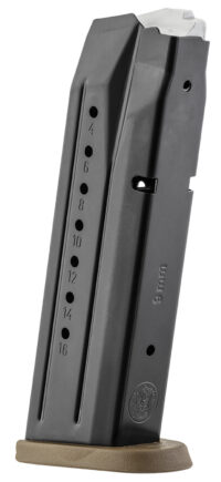 Smith & Wesson 3007345 M&P  17rd 9mmLuger Blued/Brown Floor Plate Steel