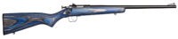 Crickett KSA2222 Youth  22 LR 1rd 16.12" Blued Barrel & Receiver, Fixed Front/Adjustable Rear Peep Sights, Blue Laminate Stock w/11.5" LOP, Rebounding Firing Pin Safety