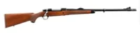 RUGER HAWKEYE AFRICAN 375 RUGER BOLT RFL, LFT HAND, 23" SATIN BLUED BBL, THREADED, WALNUT 3RD