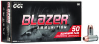 CCI 3477 Blazer Clean-Fire Handgun 40S&W Lead Free 180gr Total Metal Jacket 50 Per Box/20 Case