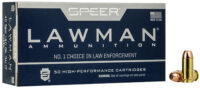 Speer 53880 Lawman Training Clean-Fire 40S&W 180gr Total Metal Jacket Round Nose 50 Per Box/20 Case